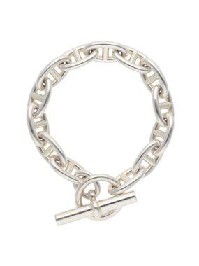 Hermes Chaine D'ancre GM Silver Bracelet
